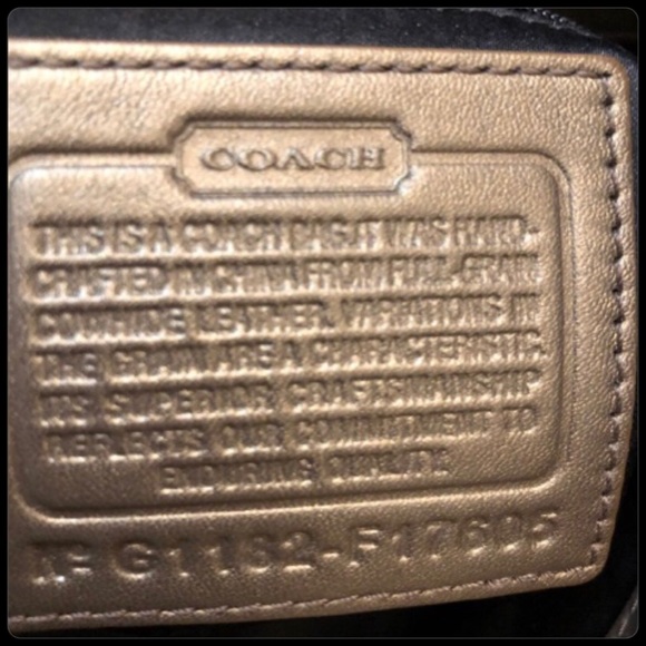 Coach Medium Metallic Shoulder Strap Bag